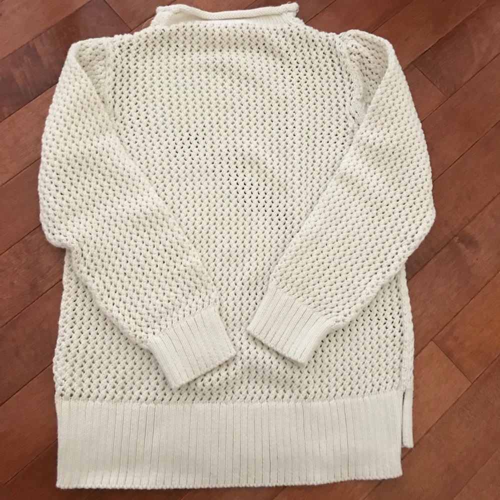 Crewcuts white long sleeves knitted coverup